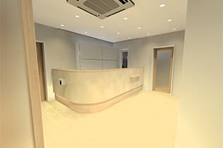 新座駅南口通り歯科の受付